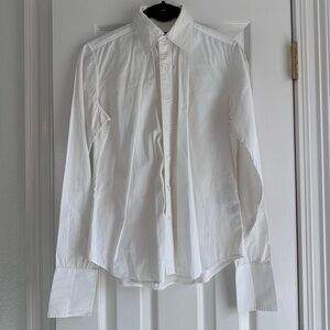 Ralph Lauren White Button Down Blouse Size 4